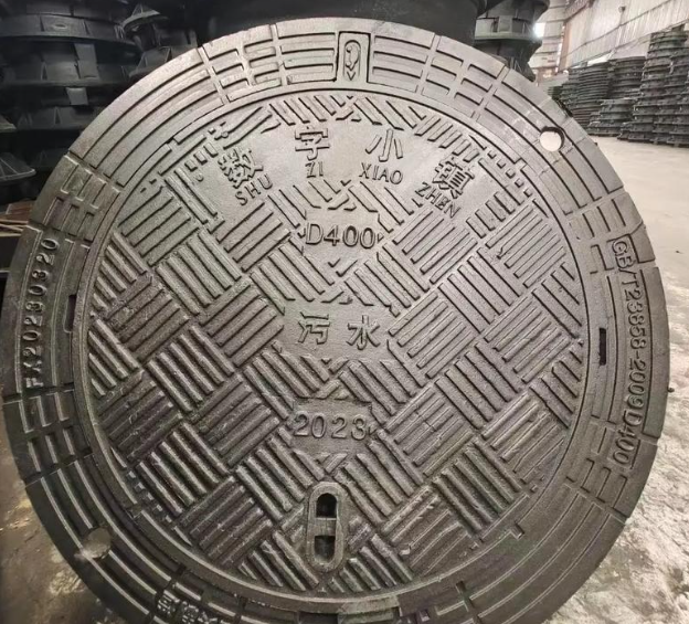 沙湖镇球墨铸铁防沉降井盖展示